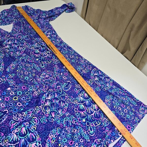 Lilly Pulitzer Aubrey Women Shift Dress Size Small Turtle Print Resort Vacation - Picture 11 of 12